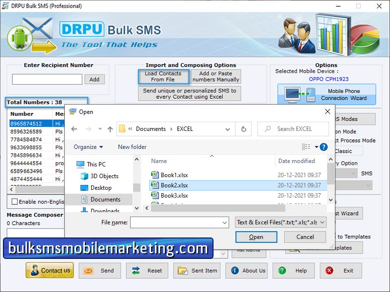 SMS Mobile Marketing Software screenshot
